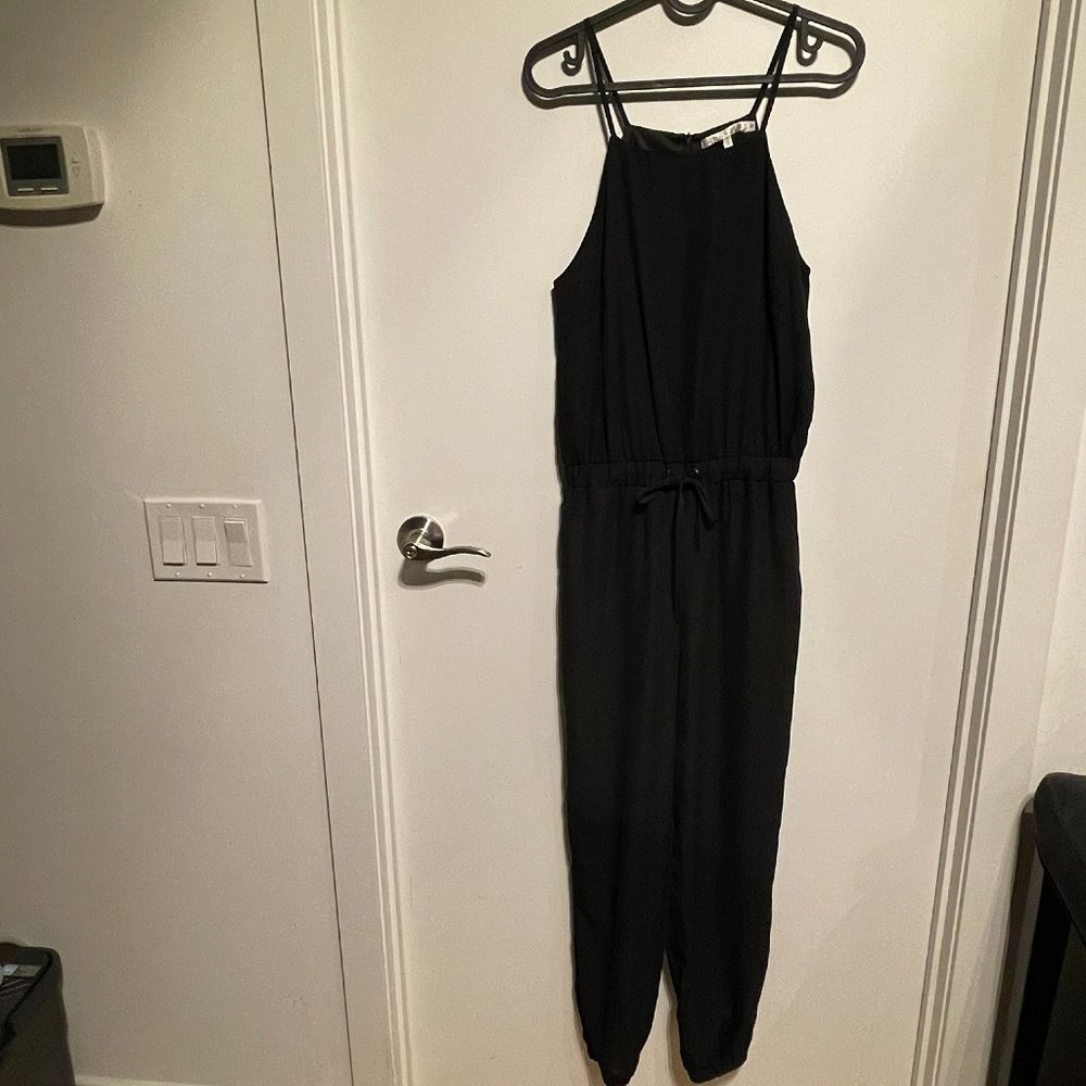 ⭐2 for C$22⭐ The Hanger Tie Waist Jumpsuit, Black, Size S
